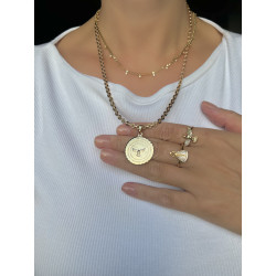 Pingente Espírito Santo com Oração