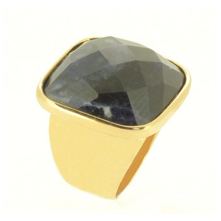 Anel Sodalita Quadrado