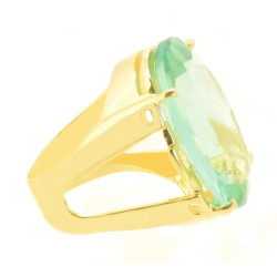 Anel Turmalina Verde Oval